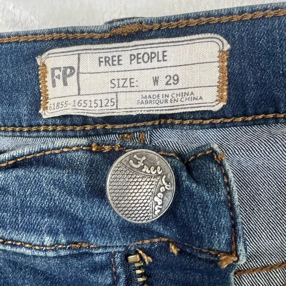 Free‎ People Dark Blue Skinny Jeans